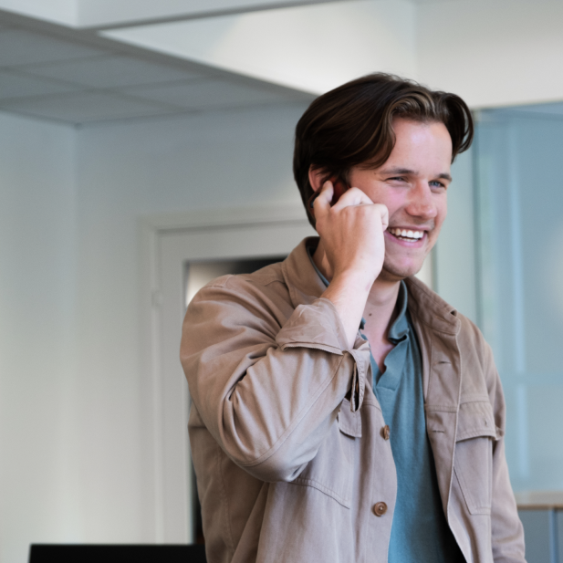 Fabian with phone